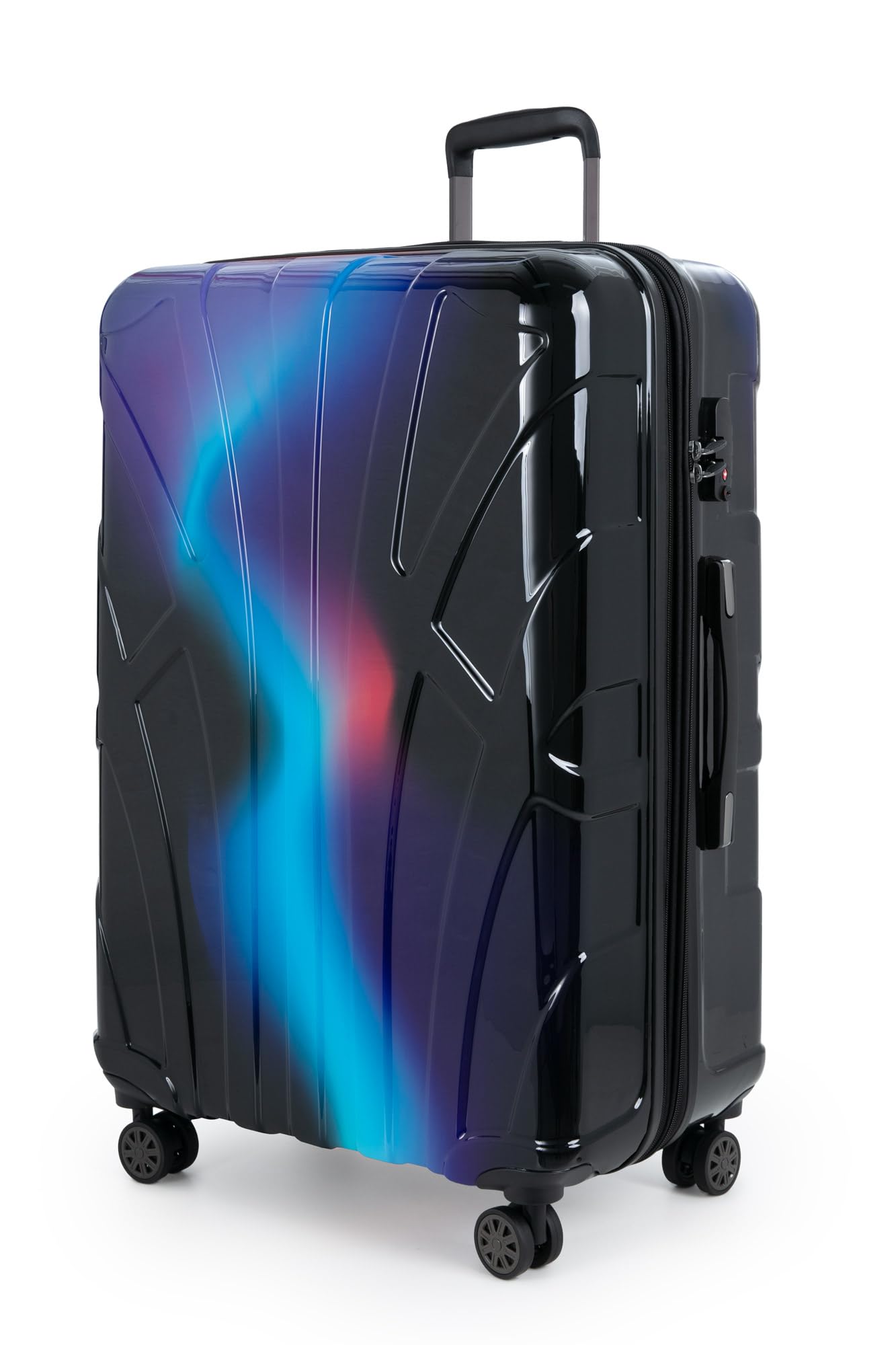 Suitline - Maleta de Mano rígida, Trolley 4 Ruedas, TSA, 55 cm, Aprox. 34 litros, 100% ABS Mate, Azul Oscuro — view 114