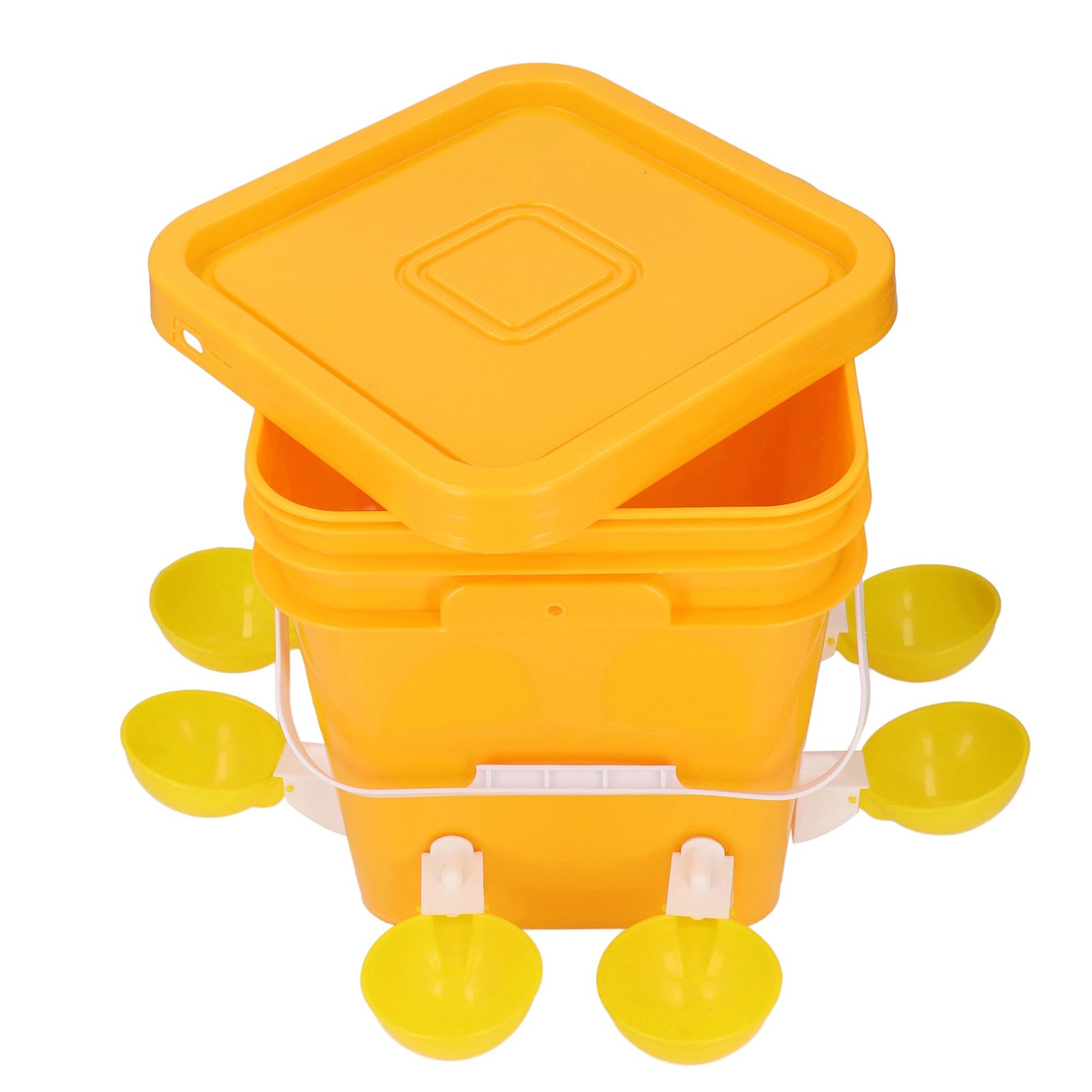 Akozon Juego de Dispensador Automático de Bebedero para Aves de Corral - Juego de Bebedero Automático para Pollos, Pavo de Ganso y Autorreposición de bajo Derrame -, Césped y Jardín (Tazas de Agua