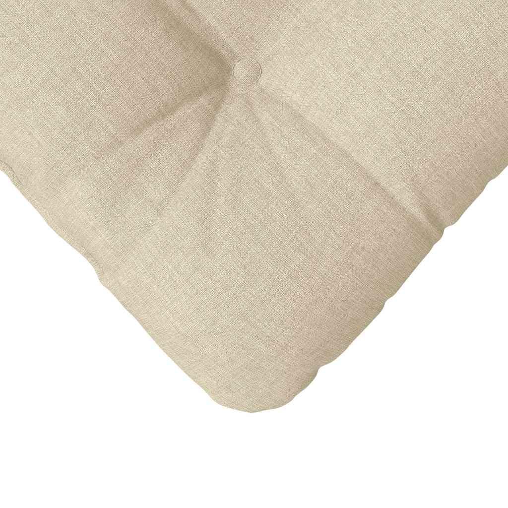 Set di 4 cuscini per sedia, 40 x 40 x 12 cm, spessi, per sala da pranzo e divano, cuscini quadrati in morbido tessuto con rivestimento sfoderabile, per interni