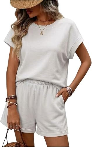 SamLng Two Piece Sets For Women Vacation Outfits Short 2 Women'S 2 Piece Loungew