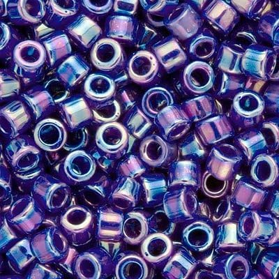 Amazon Com Miyuki Delica Seed Beads 10 0 Op Royal Blue Ab Dbm0165 8 Gr Home Kitchen