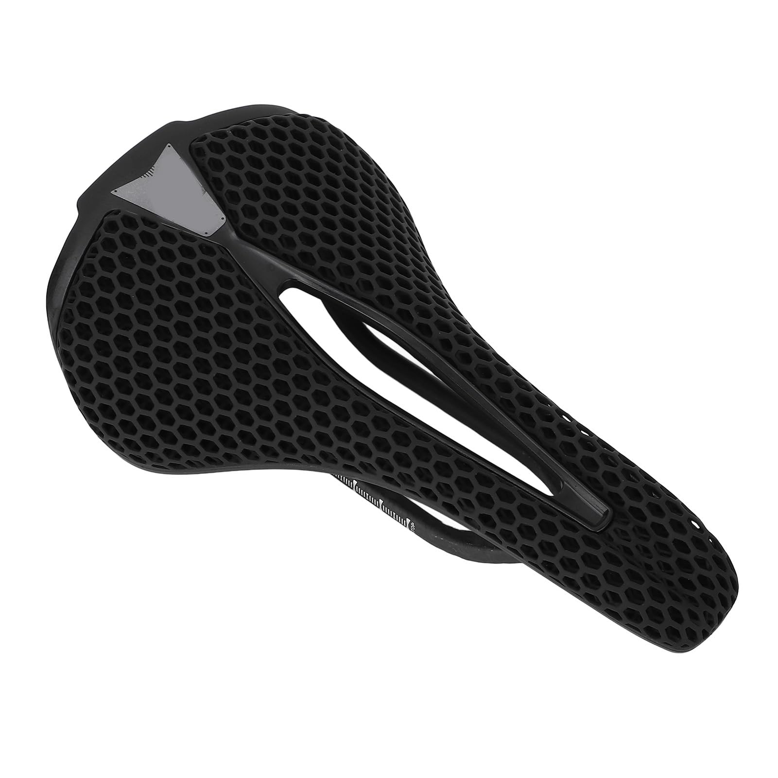 Aramox Siodełko Rowerowe Lekkie Siodełko Rowerowe z Nadrukiem 3D 140 X 250 Mm Puste Amortyzujące Ergonomiczne dla Mężczyzn Kobiety Rowery do Górskiej Szosy