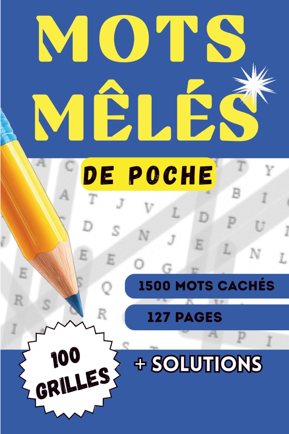 MOTS MÊLÉS DE POCHE: 1500 mots mêlés à découvrir | mots mêlés adultes | mots mêlés pour adultes et seniors | grilles grand format en pleine page