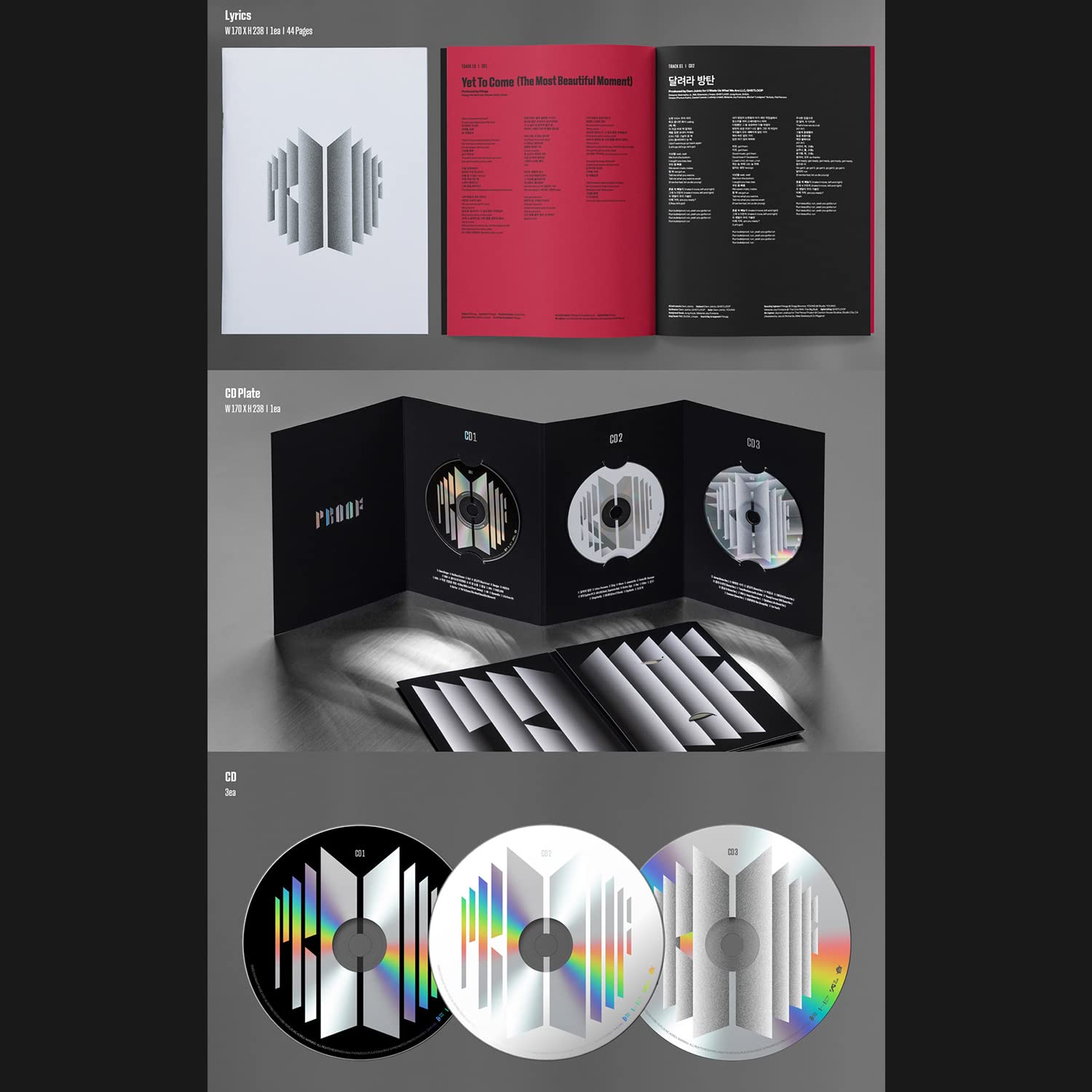 BTS - [Proof] (Standard Edition) Outer Sleeve + Outer Box + The