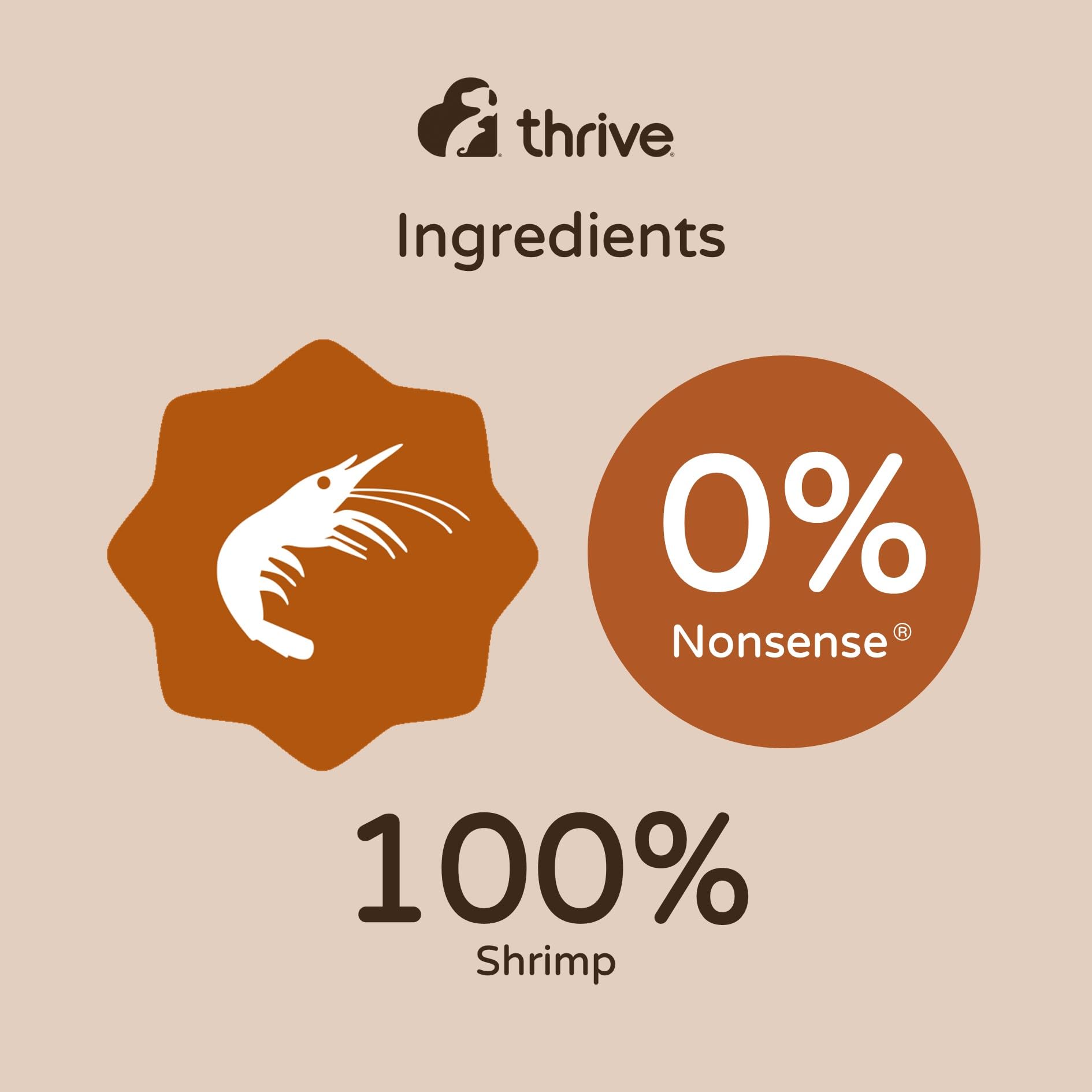 Thrive Katzensnack 100% Shrimp (Shrimps, 1 x 110 g)