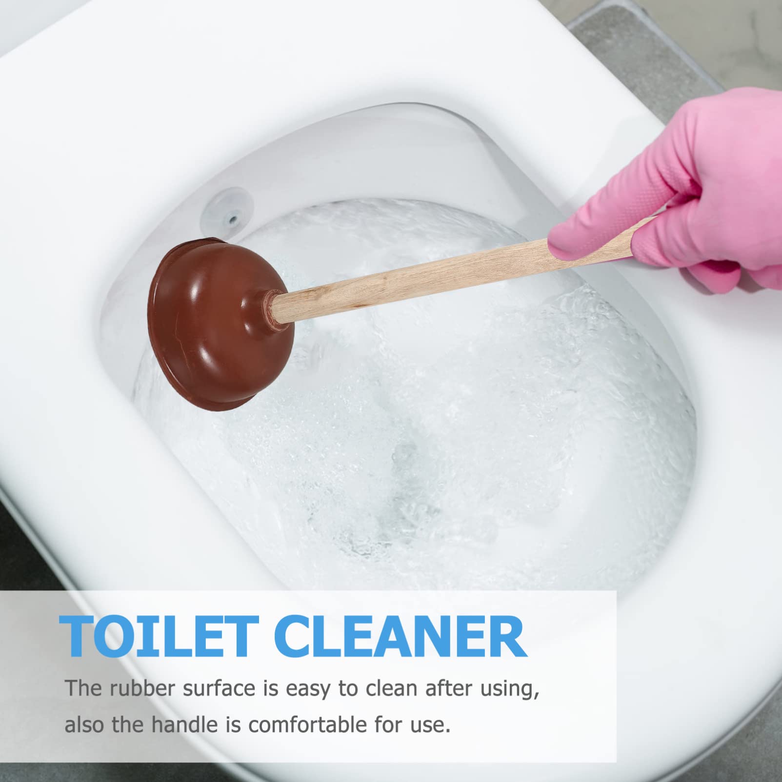 DOITOOL Extractor De Inodoro Desatascador Sanitario Émbolo del Tanque del Inodoro Émbolo del Lavabo del Inodoro Émbolo del Inodoro Suministros De Baño Drain Cleaner Caucho Ventosa Enchufar