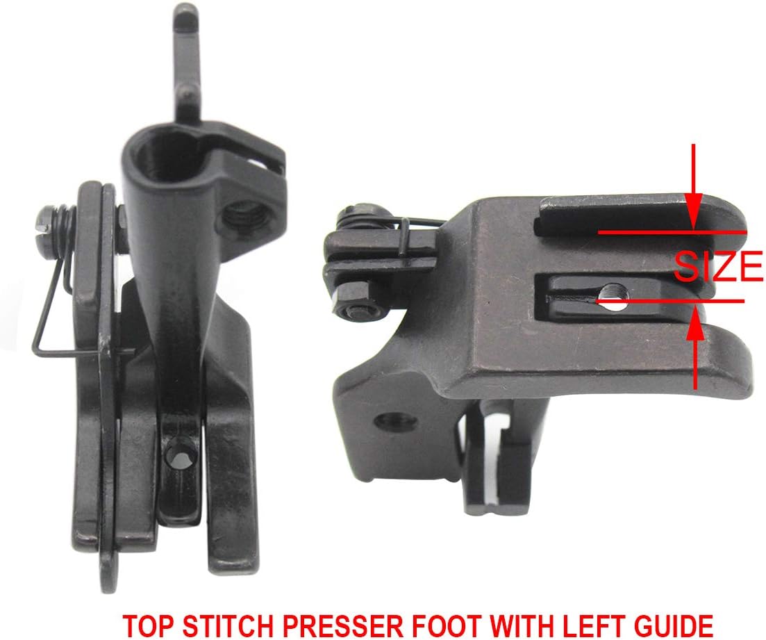 CKPSMS Brand-14SET Walking Presser feet Compatible with/Replacement for CONSEW Brand 206RB 226R 255 P1206RB Singer Brand 211A 211G 211W Single Needle Walking Foot Industrial Sewing Machine(KP-WF14)