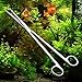 Signstek 5pcs Aquarium Tools Kit, Includes Straight & Curved Scissors, Substrate Spatula, Straight & Bent Tweezers - Stainless Steel