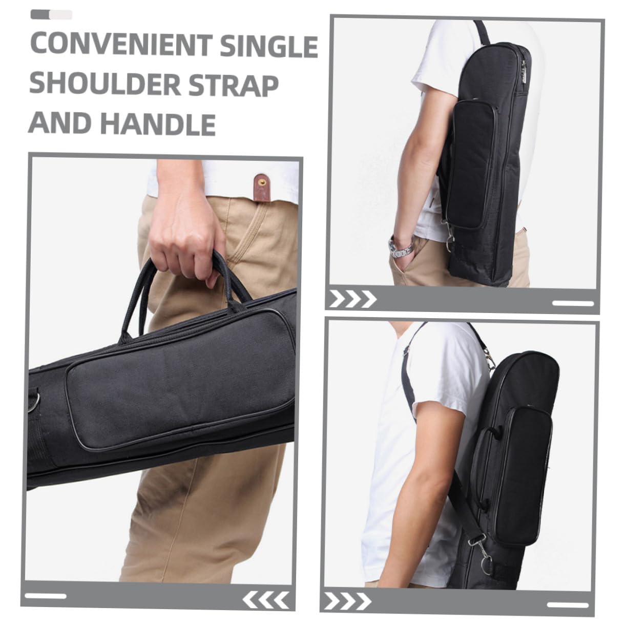 SUPVOX Bolsa Transporte Fácil de Trompeta Tela Compartimentos Separados Oxford para Correa Hombro Protección