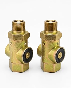2 Pack 800333 QR-L Quick Release Valve, 1/2 in NPT, Compatible with Bendix | Replaces Bendix 065707, Tectran 14482, Meritor R955800333N, Volvo 3093937 and Mack 745-800383; inline air brake valve