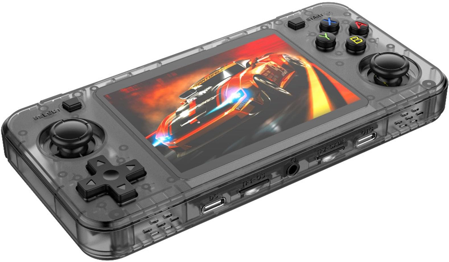 R36H Portable Retro Game Console, R36H Handheld Game Console Equipped with Linux System 3.5-inch IPS Display Screen, Dual 3D Joystick, 64/128GB Portable Game Console Blick||128G