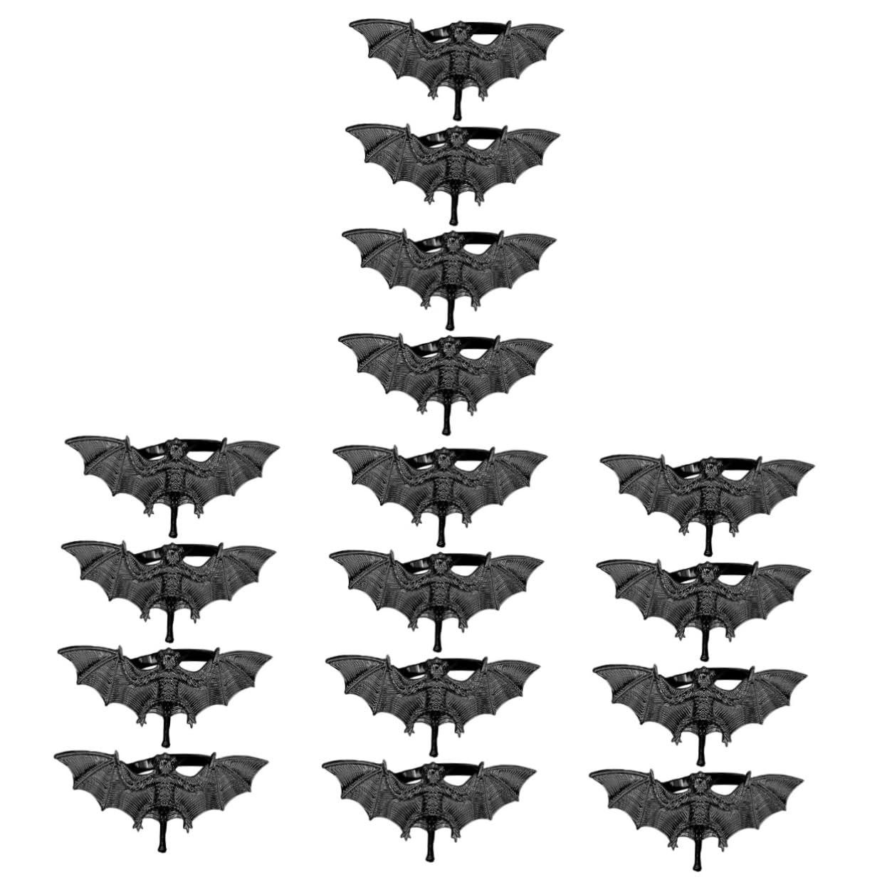 SHOWERORO 16stücke Spooky Bat Napkin Gruselige Fledermaus Tischdeko Für Halloween Und Festlichkeiten Und Kreative Serviettenringe Legiertem Material