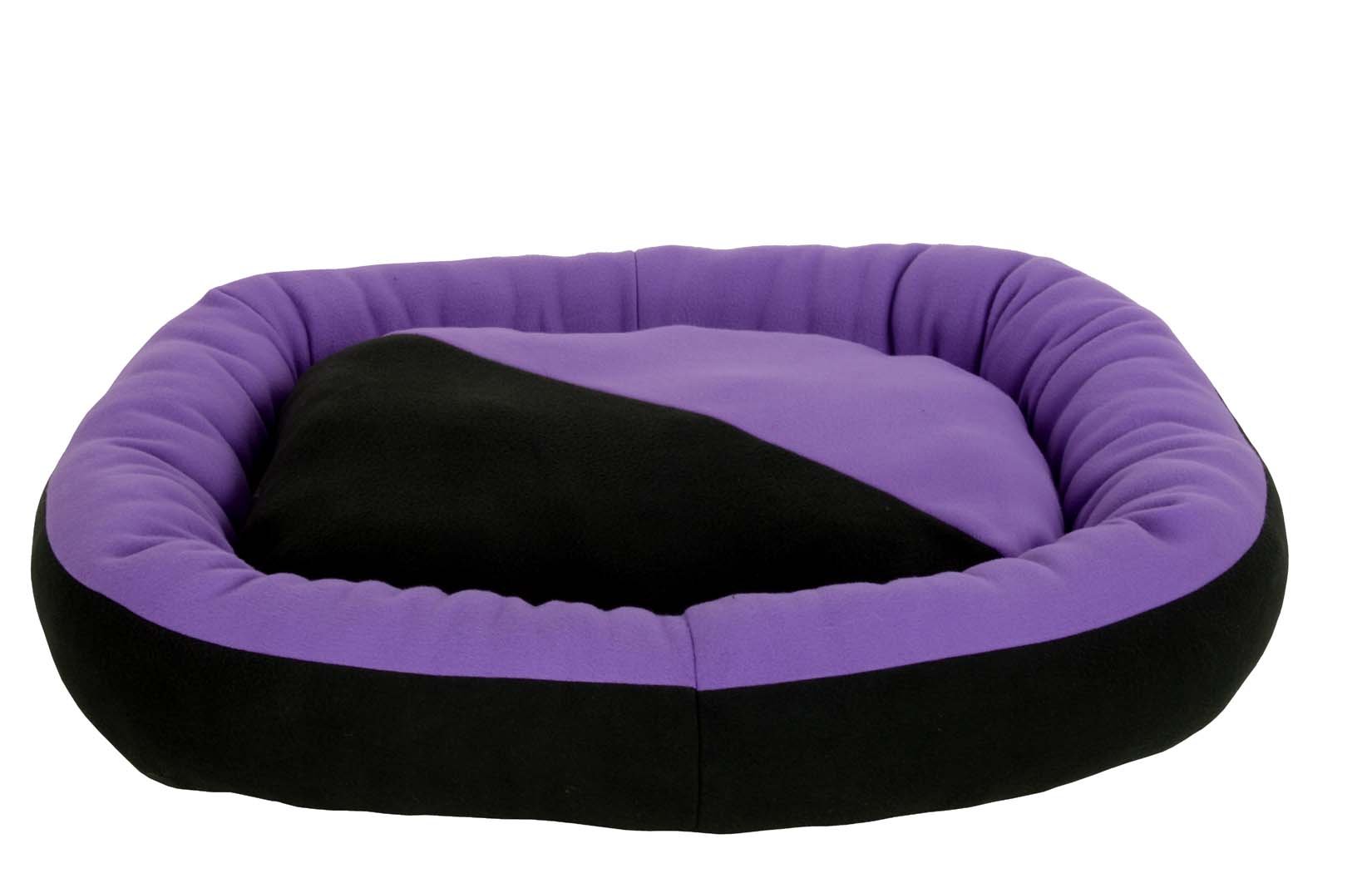 Fluffys Luxurious Purple & Black Soft Dog/Cat Bed Polyster Filled(Export Quality)- XL (B01LYYBEHS) Amazon Price History, Amazon Price Tracker