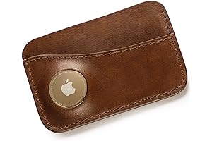 Leather Card Wallet Compatible with Apple Airtag