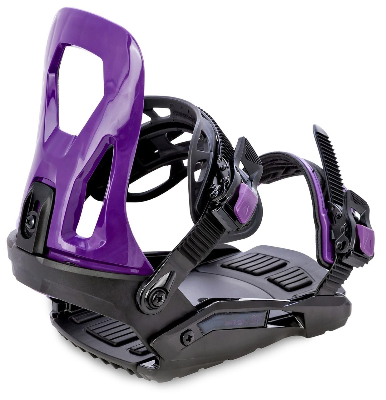 RAVEN – Fijación de Snowboard S230 de 37 a 41 adulto – Niño negro/morado mixto