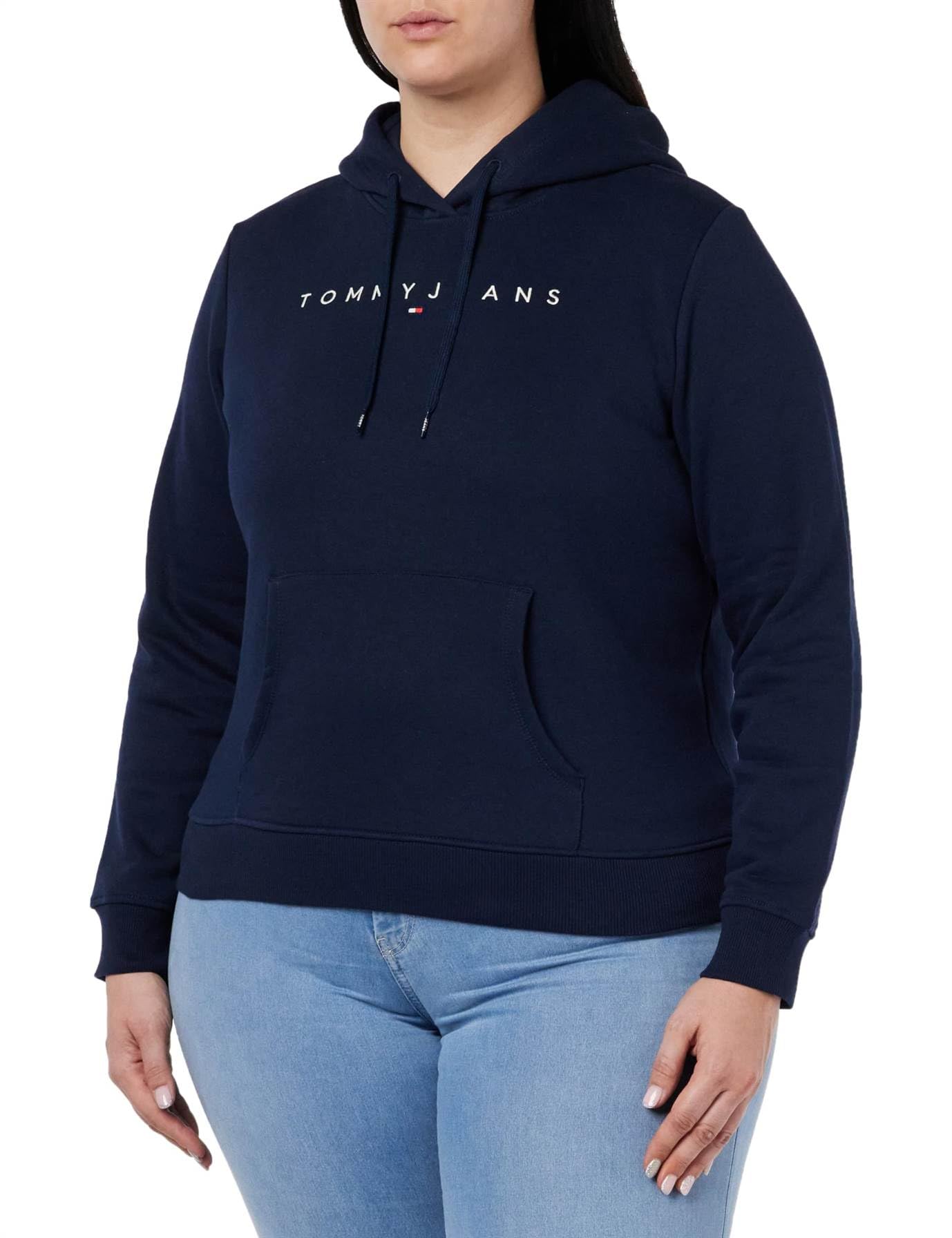 Tommy Jeans Donna Felpa Regular Fit con Cappuccio