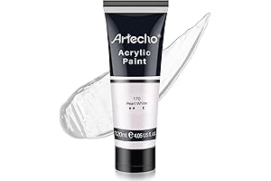 Artecho Pearl Acrylic Paint Instant Shimmer for Canvas, Rock Painting