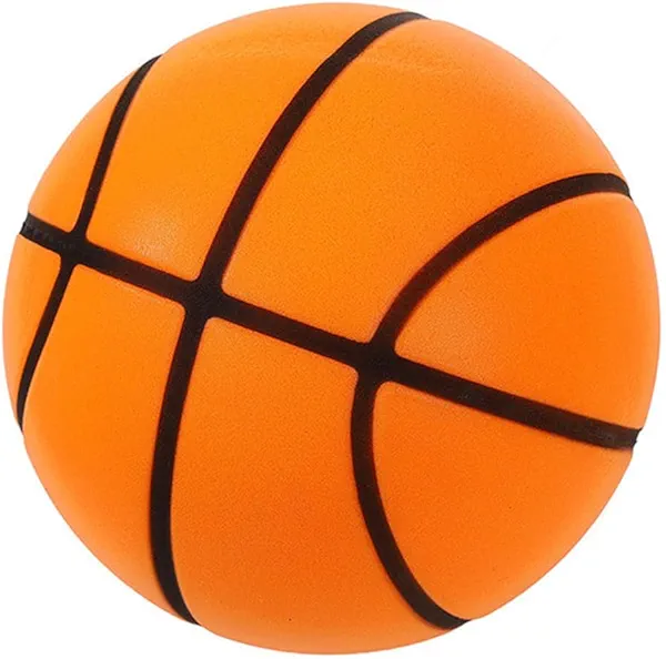 BHLPOOGY Silent Basketball, Size 7 Indoor Basketball, Kids Foam Balls for Quiet Dribbling, Indoor Training