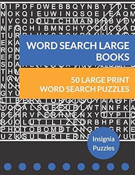 Paperback Word Search Large Books: One Puzzle Per Page Book