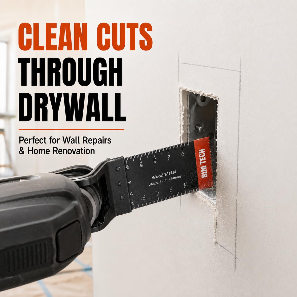 Paquete de 100 hojas de sierra oscilantes bimetálicas para corte de metal, cuchillas multiherramienta de 34 mm para madera dura, plástico, kits de cuchillas multiherramienta para accesorios de