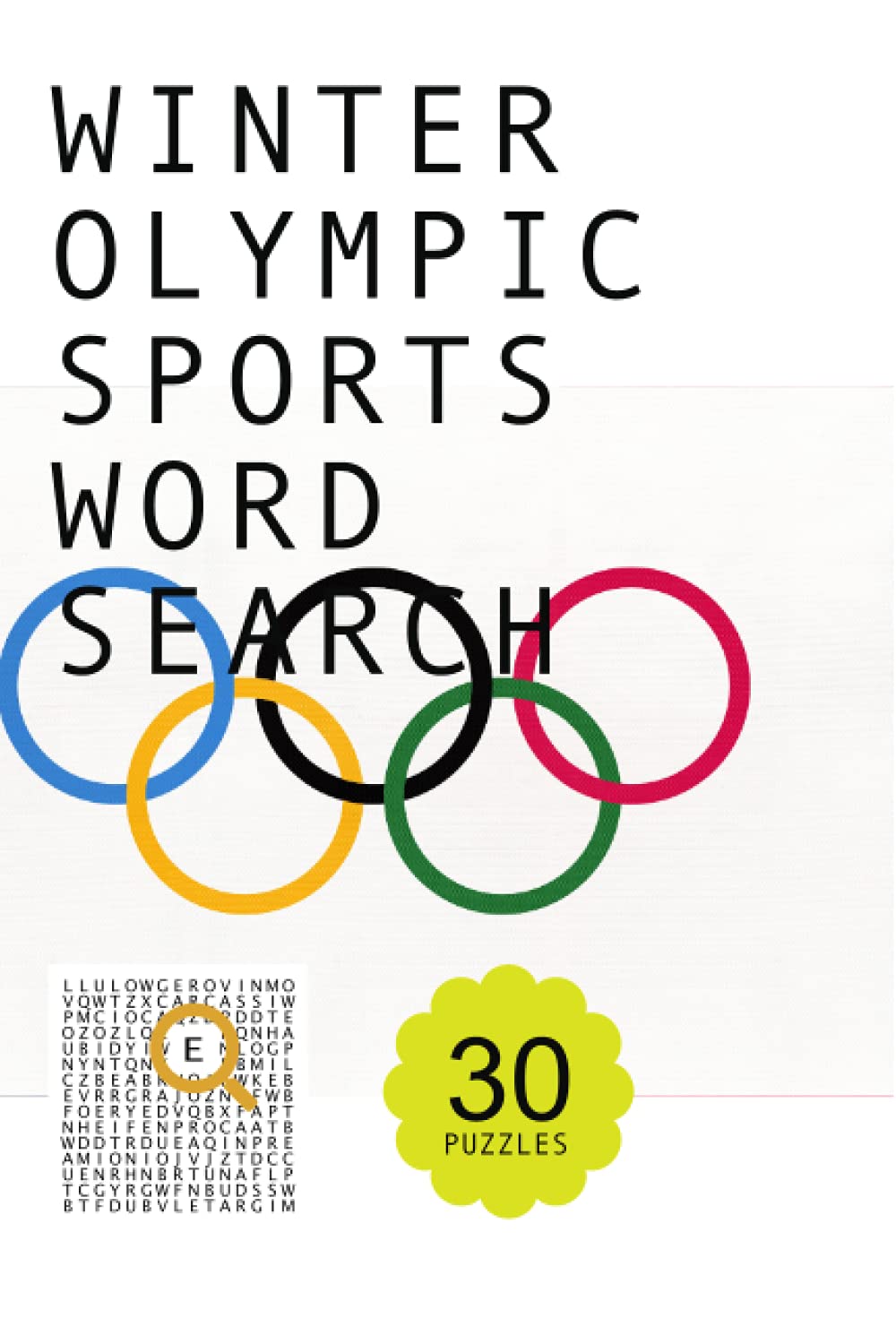 Winter Olympic Sports word search puzzle book