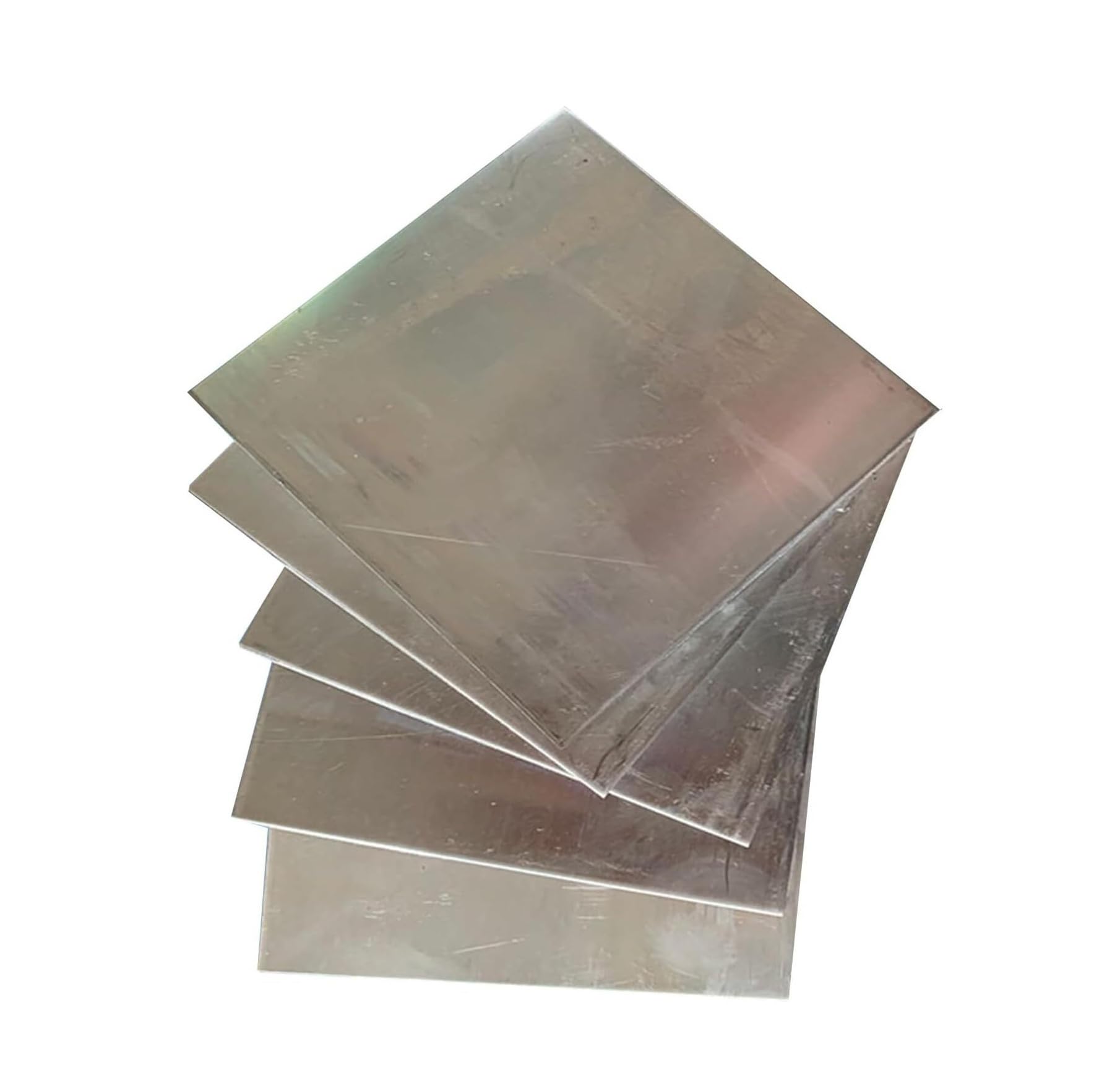 Pure Zinc Sheet Plate - 2Pc, Smooth Surface for Machining Parts, 100mm to 250mm Sizes, Various Thick Available(100mmx100mmx0.05mm)