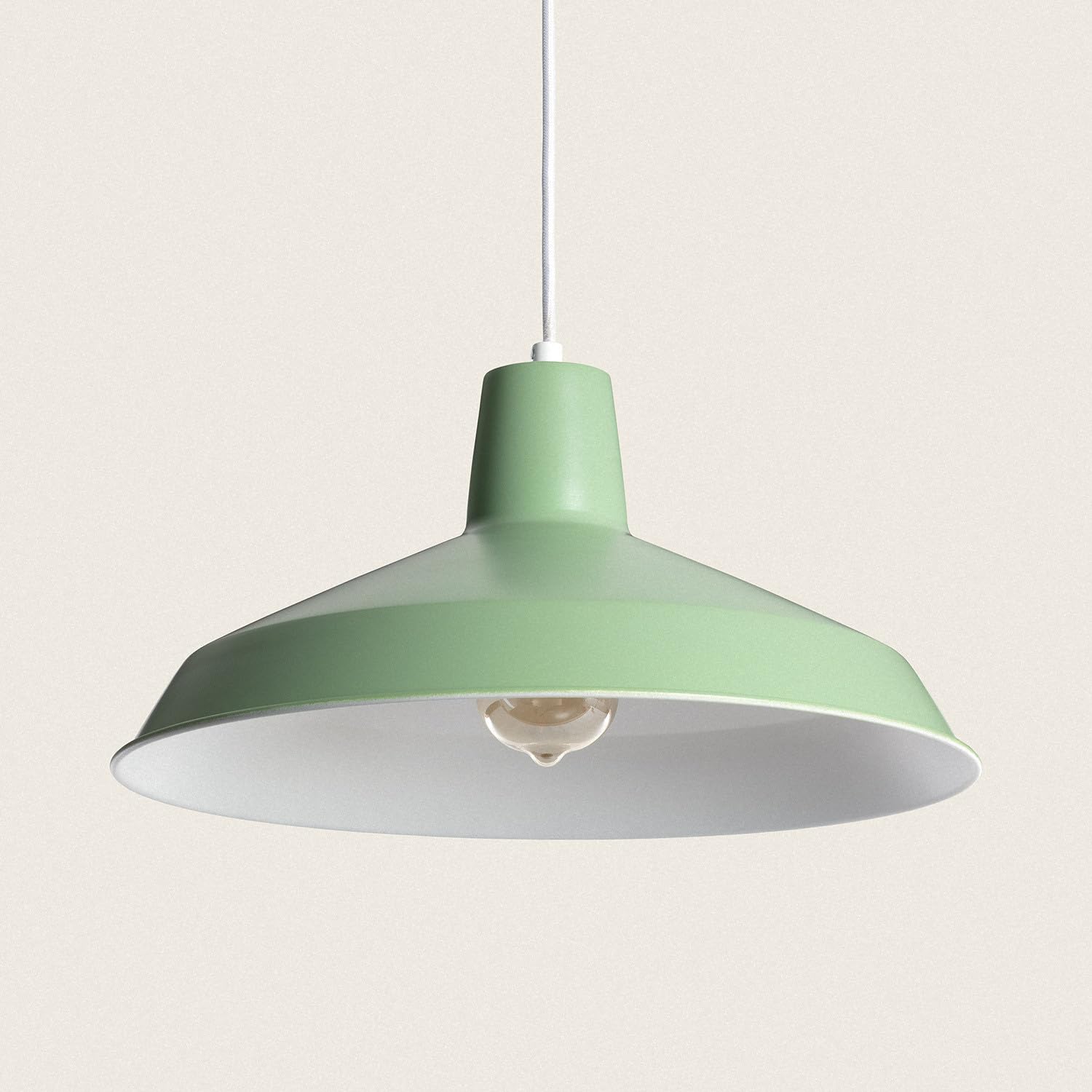 LEDKIA Lámpara Colgante Metal Meistter Verde Celadón