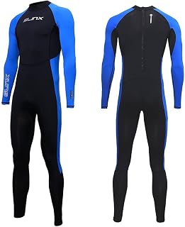SKYONE 3MM Full Body Wetsuit Rash Guard UV Protection Long Sleeve One Piece for Men Women Snorkeling Surfing Diving Kayaking