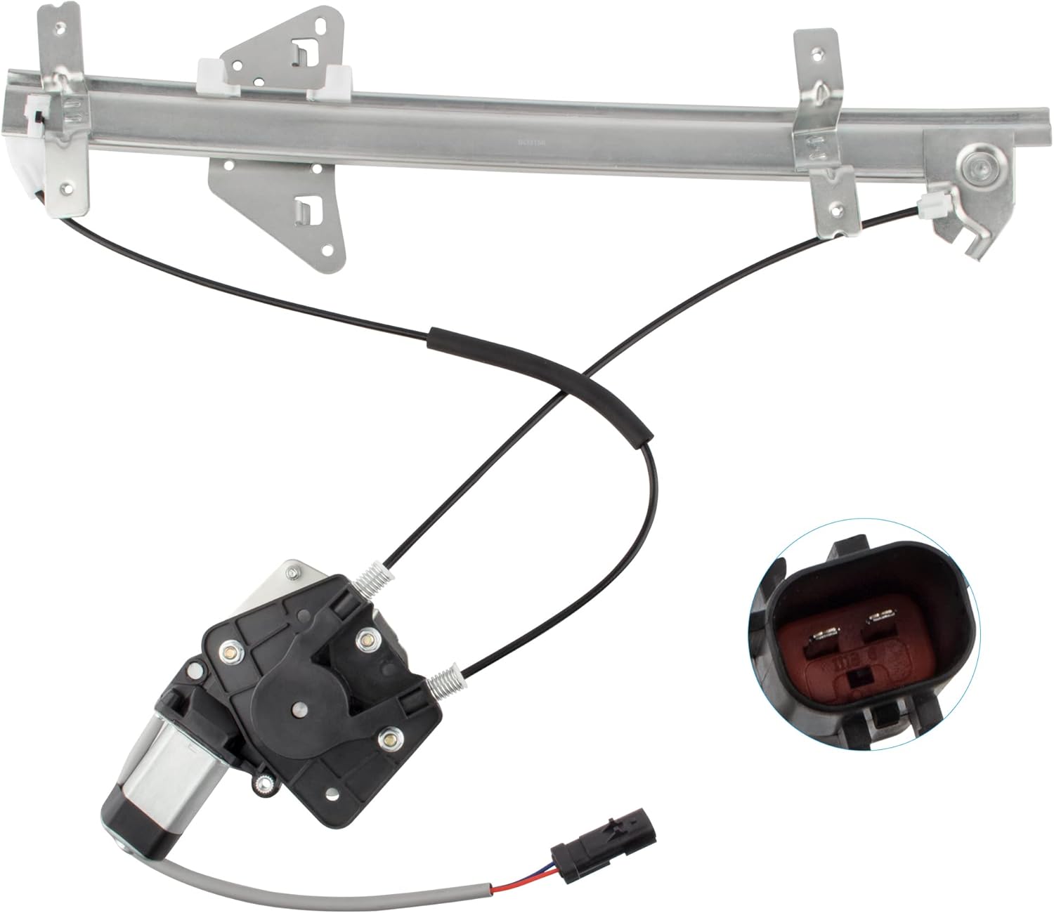 BOXI 741-648 5066430AA Front Right Passenger Side Power Window Regulator with Motor Fit for DOD-ge Dakota Quad Cab 2000-2004 Durango 1998-03 5066430AB