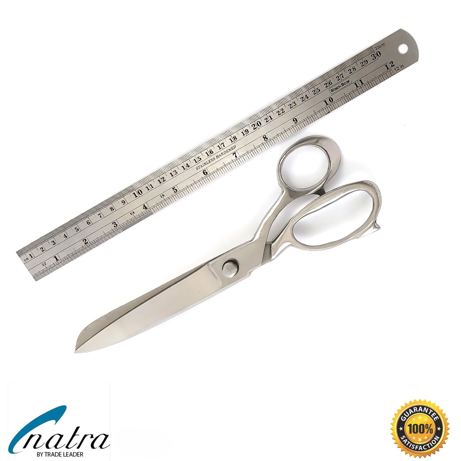 NATRA - Juego de 4 tijeras de costura para tela y ropa