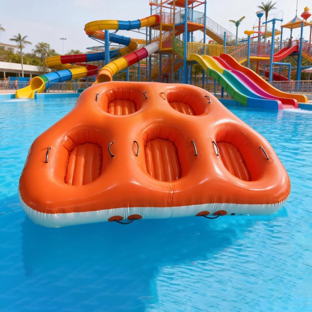 Towable Tubes for Boating Person,Pull Tube, Super Sofa Tubes for Boats,Inflatable Boat Tube,Front&Back Tow Points w/Heavy-Duty Thick Nylon Cover for Water Sports