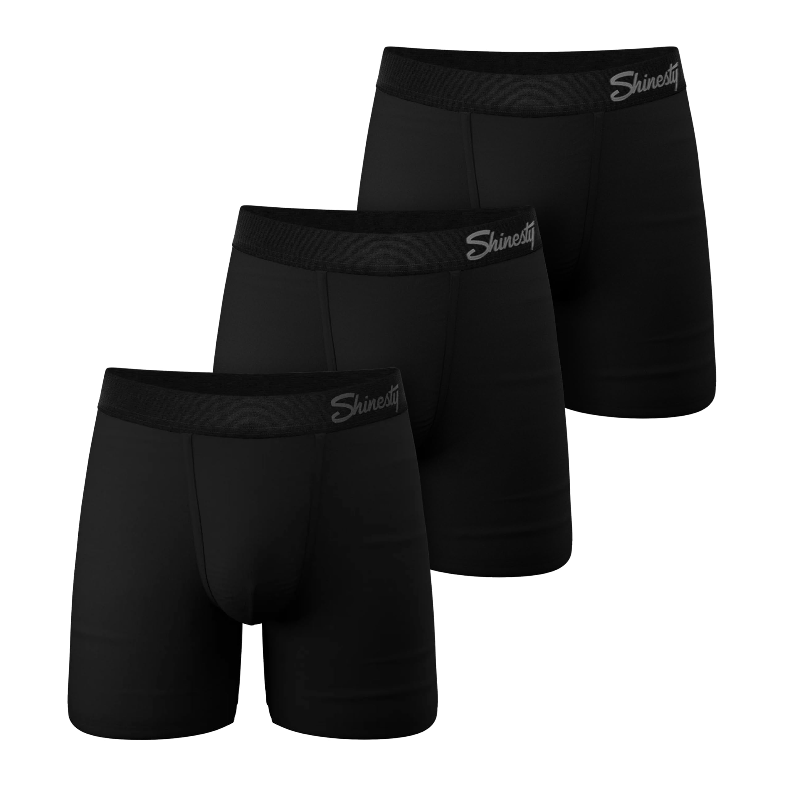 Shinesty Boxer Briefs for Men Pack of 3 - Hammock Support Pouch Underwear for Men - Flyless