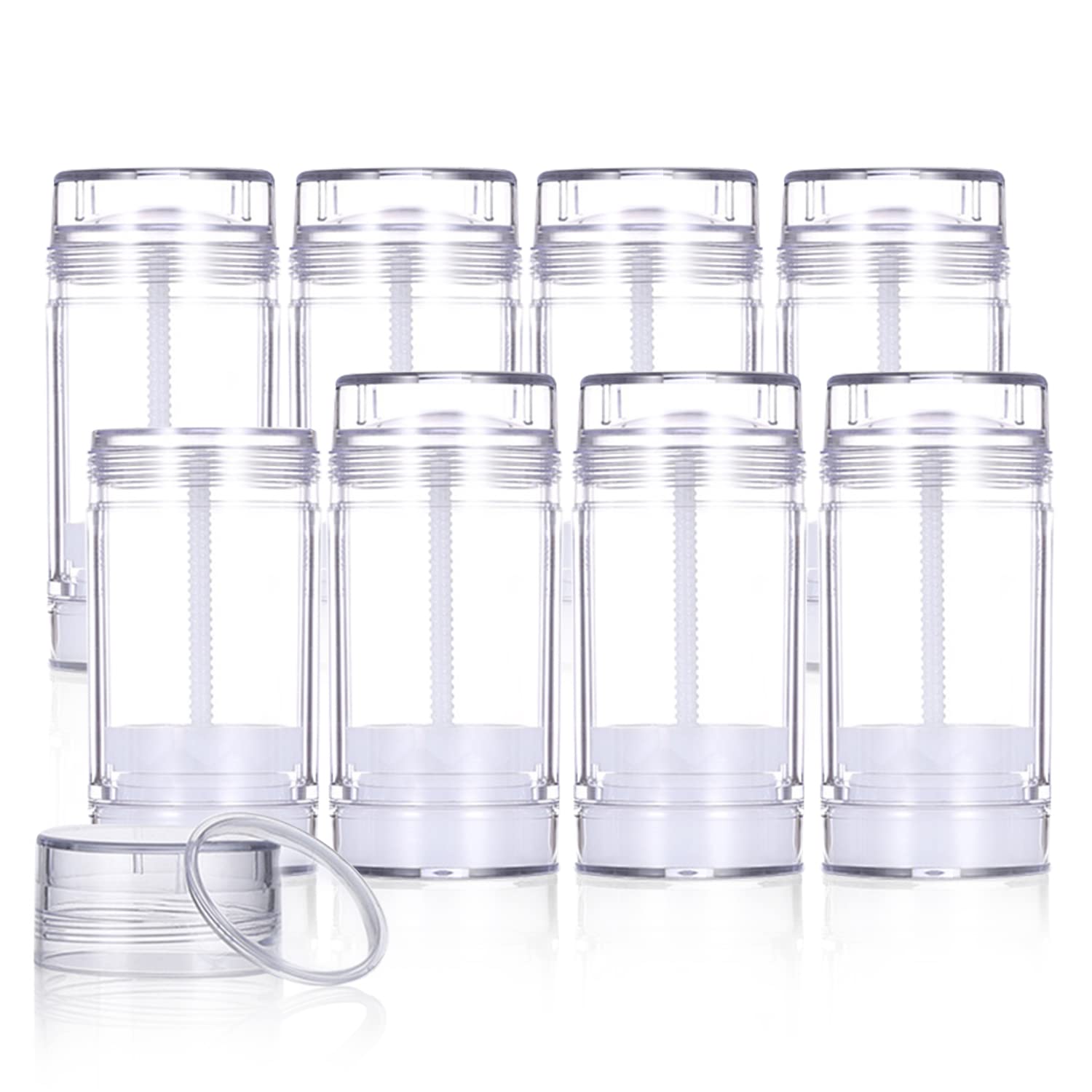 Buy 8 PCS 75ml/2.5oz Plastic Deodorant Containers Empty Refillable