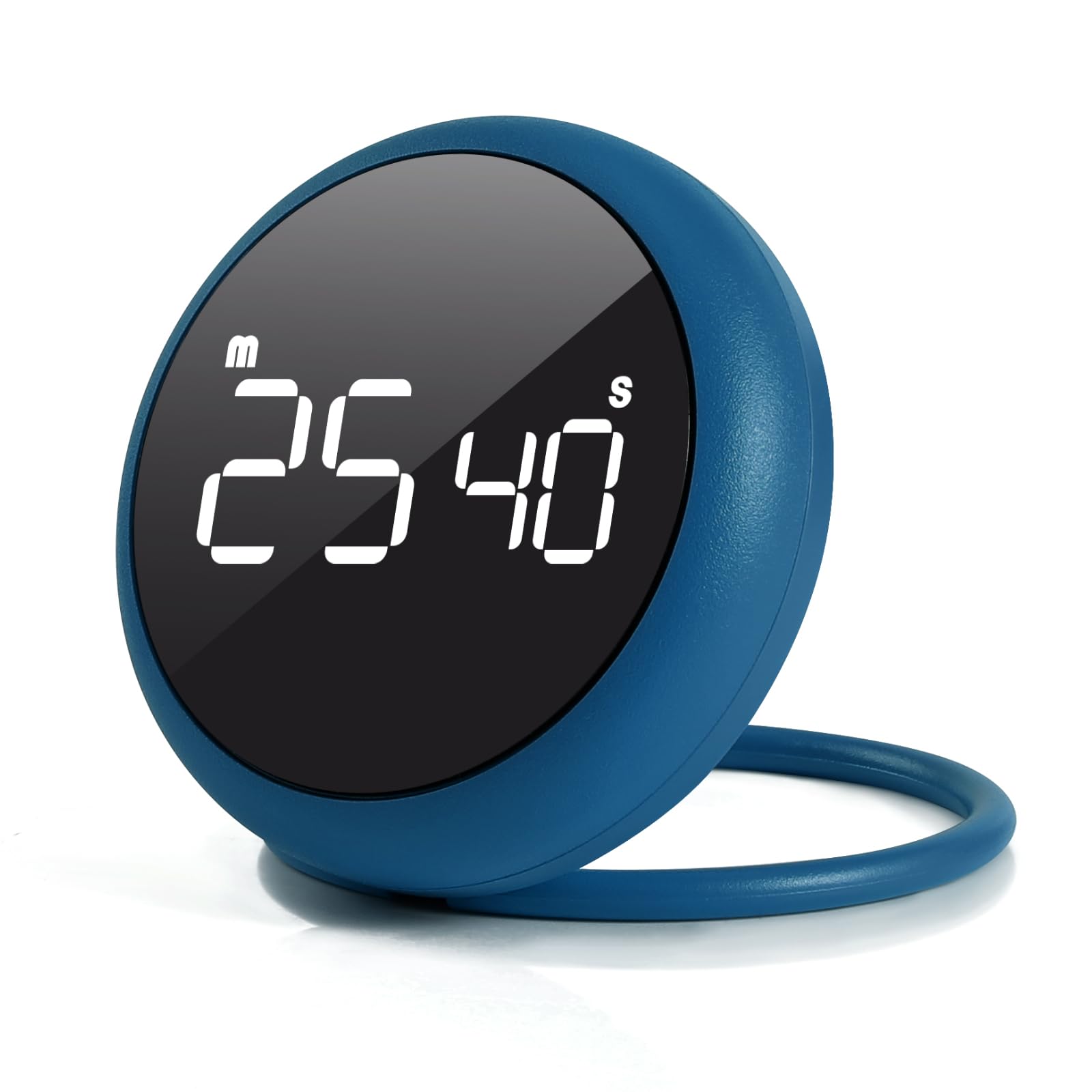 Royal Blue Quick Que Kitchen Timers, Visual timers Large LED Display Magnetic Countdown Countup Timer for Classroom Cooking Fitness Baking Studying Teaching, Easy for Kids and Seniors (Royal Blue)