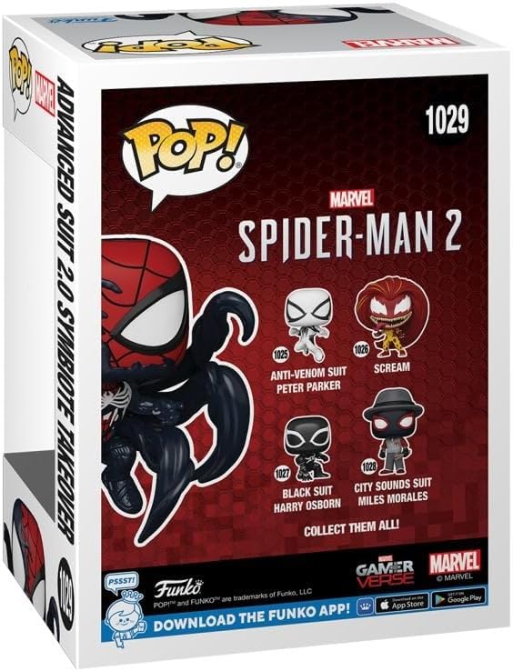 Funko Figure Pop Marvel Spider Man Advanced Suit 2.0 Symbiote Takeover - Image 3
