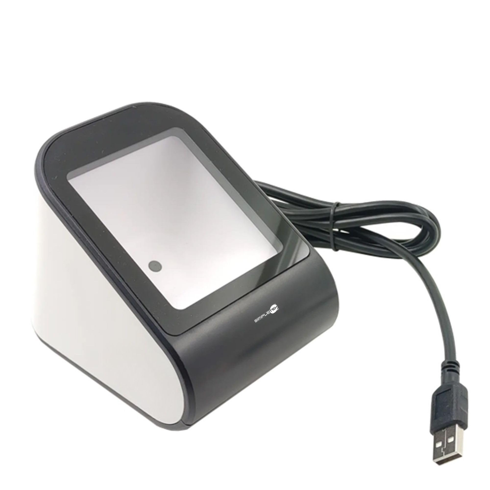 SIMPLETEK - Scanner QR Code & Codici a Barre 1D 2D da Banco | Lettore USB Professionale per Cassa | Plug & Play | Legge Schermi Smartphone