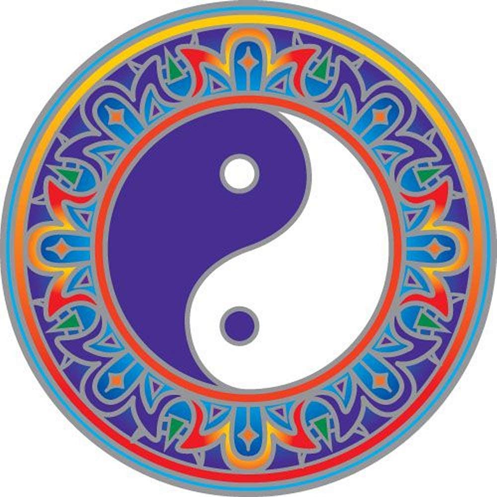 Illumination Mandalas Yin and Yang Sunseal Window Sticker