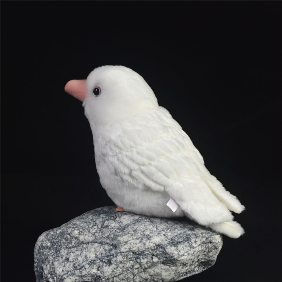 Amazon.co.jp: リアルな白いカラスのぬいぐるみ - 5.5インチのかわいい