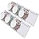 Sophico Yogurt Organizer for Fridge, 4 Capacity Yogurt Sliders for Refrigerator, Yogurt Holder with Adhesive Tapes for 3