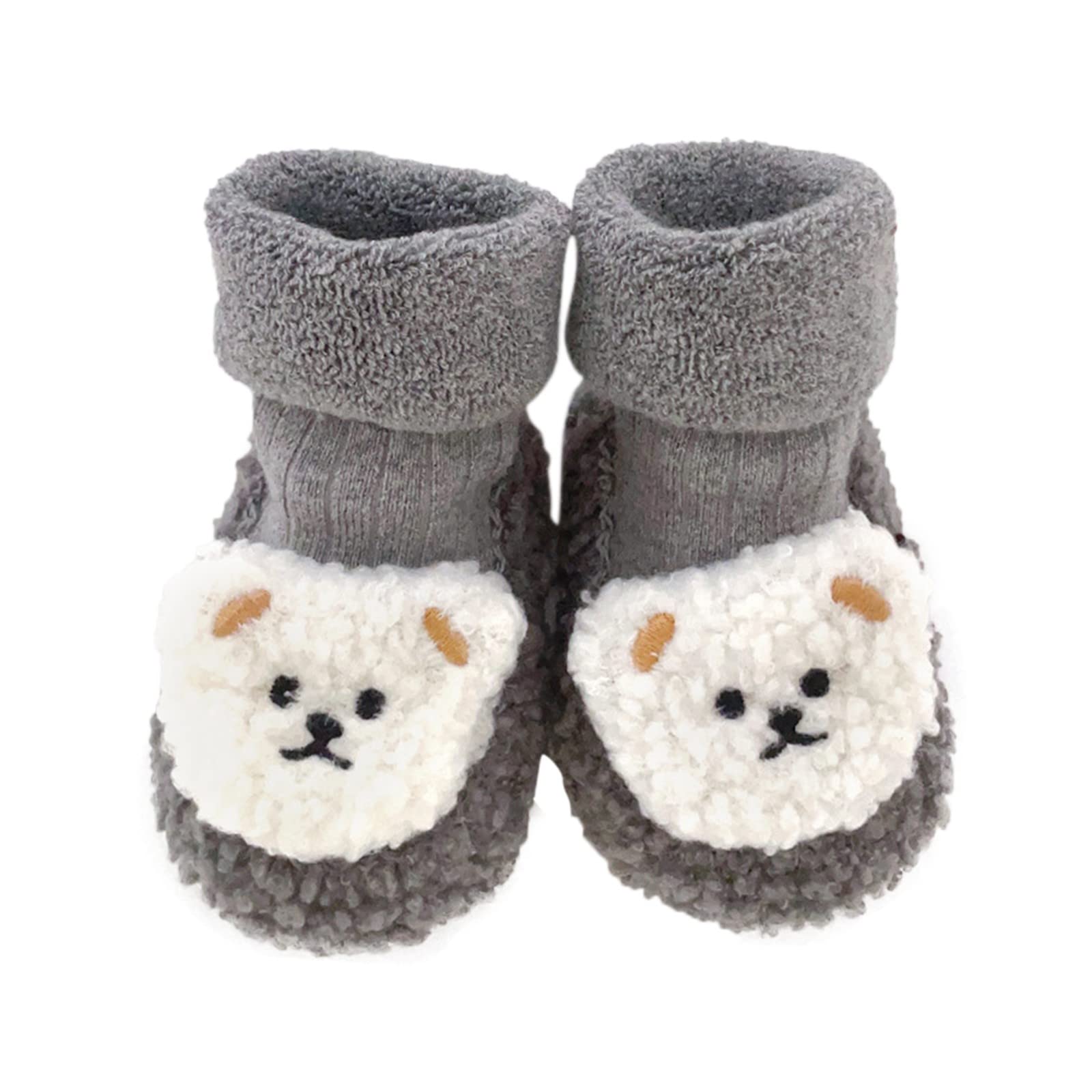 GenerischWinter Boots Baby 12 Months Baby Winter Shoes Bottom Thickened in Autumn and Winter Kids Cartoon Dispensing Baby Socks Shoes Fellhof Baby