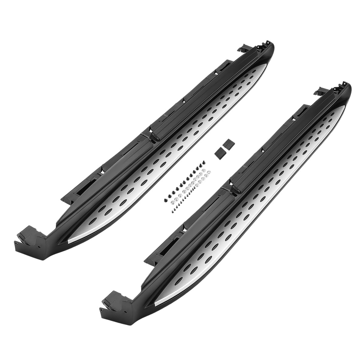 Set di pedane in alluminio per Mercedes Benz ML/GLE SUV W166 2012-2018 - Pannelli laterali battitacco, antiscivolo, accessori di alta qualità sinistra e destra