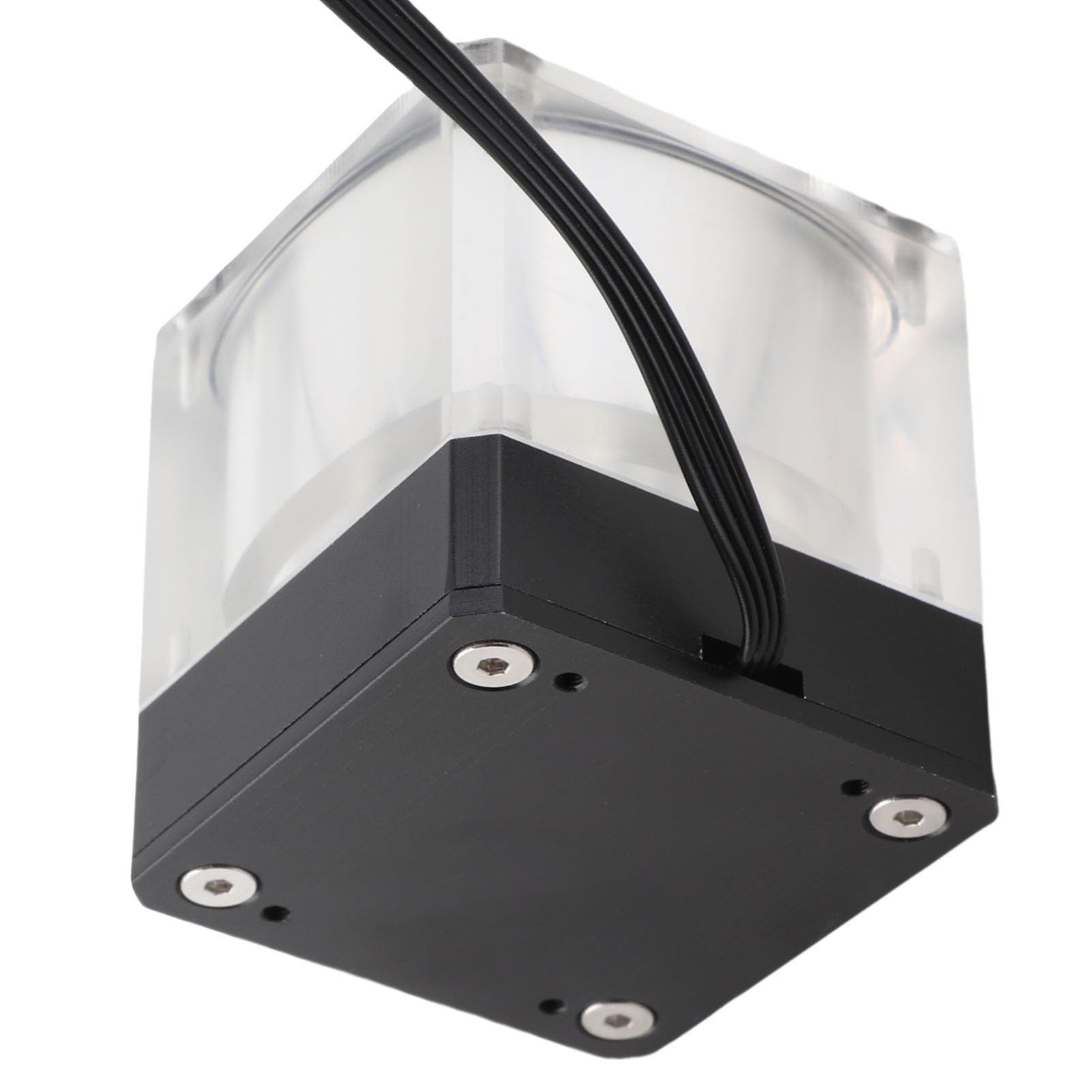 PUB - Pompa 'acqua per computer M4YT, kit di raffreddamento ad acqua per PC, robusto dispositivo di raffreddamento 'acqua da 7 cm con indicatore di flusso per CPU, armatura in