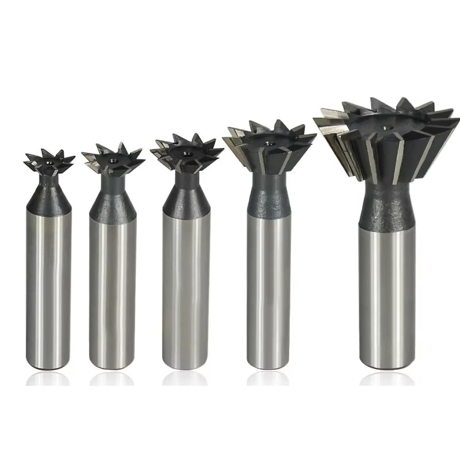 Fresa A Coda Di Rondine 45/55/60 Gradi Punta Del Router CNC Codolo Cilindrico Fresa HSS Fresa A Coda Di Rondine Per Il Taglio Dei Metalli,30mm 45D E 60D