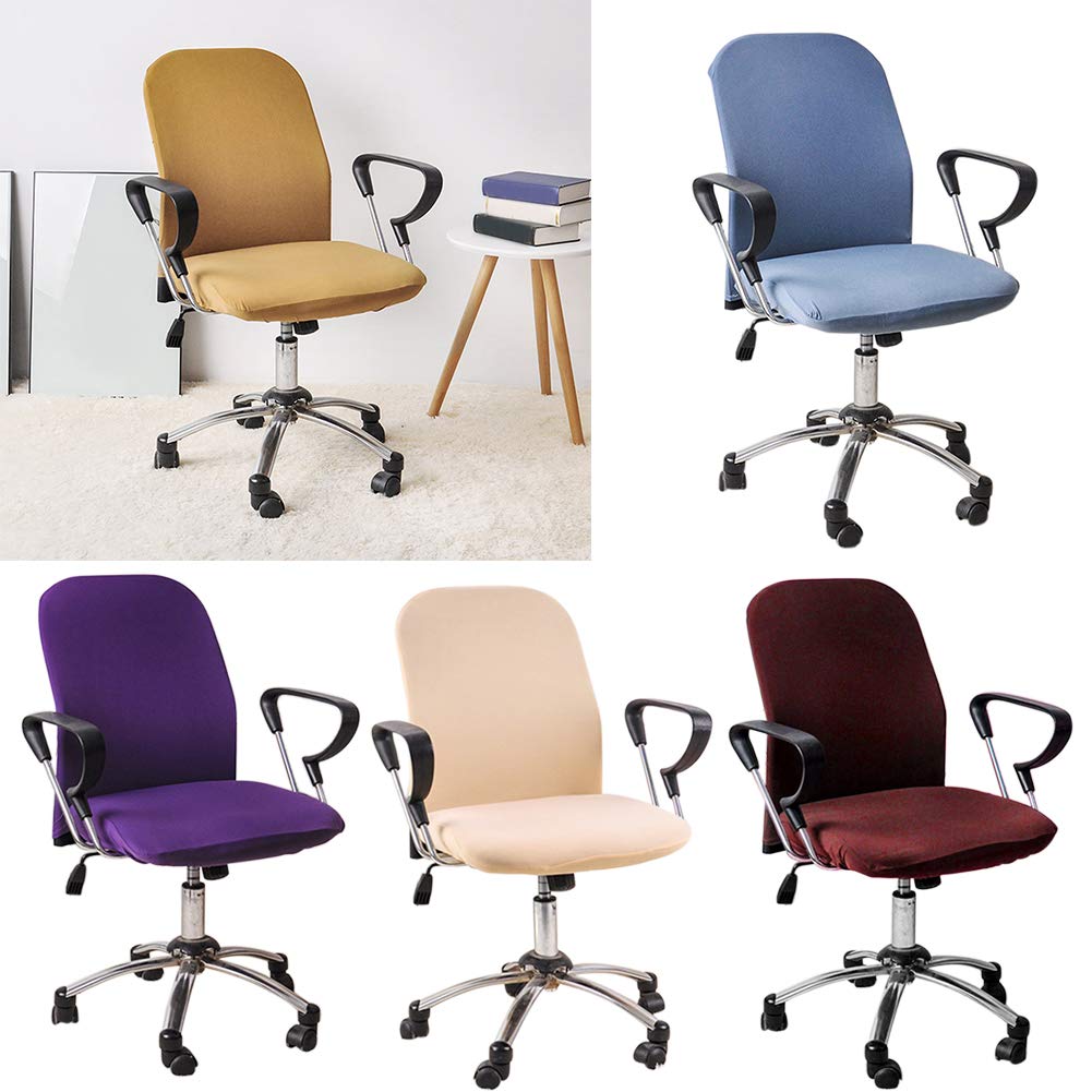 Coprisedia Da Ufficio Elasticizzato Con Motivo Funghi - Antiscivolo Lavabile - Taglia S - 3