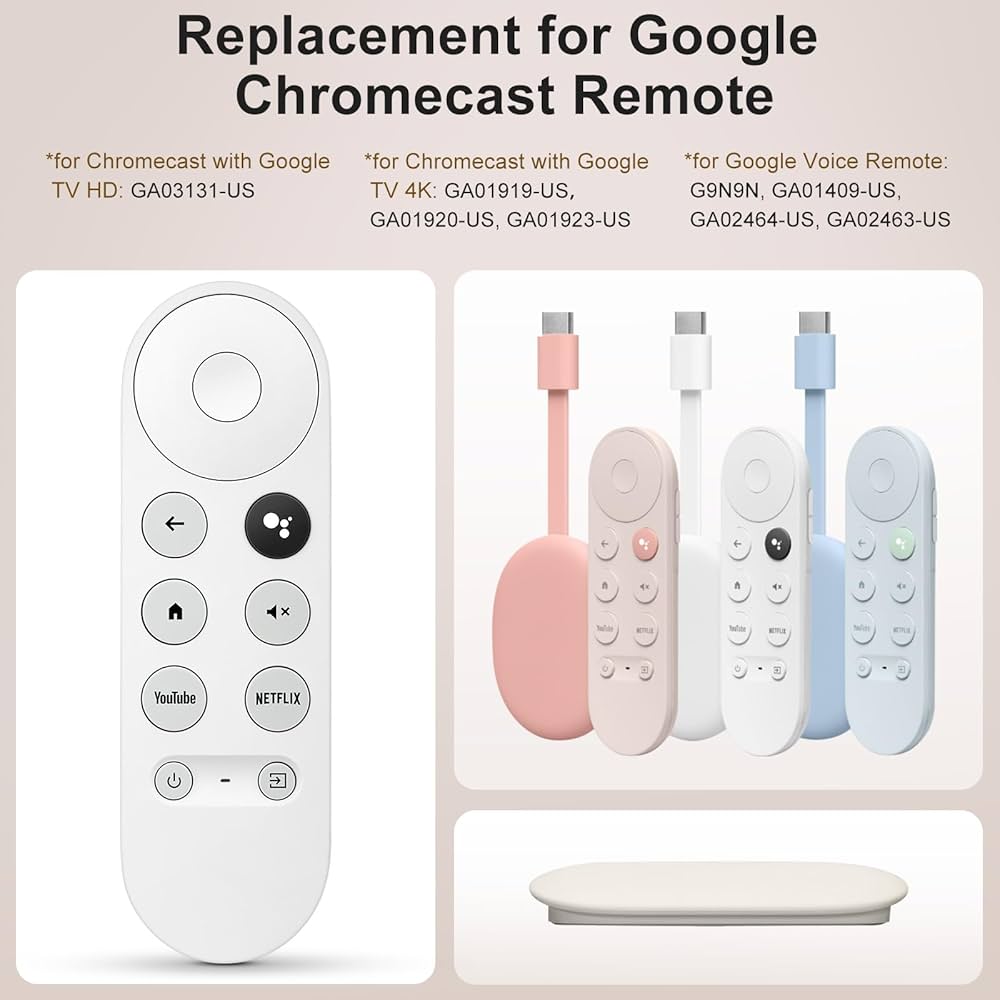 Amazon.com: Voice Replacement for Google-Chromecast-Remote, G9N9N