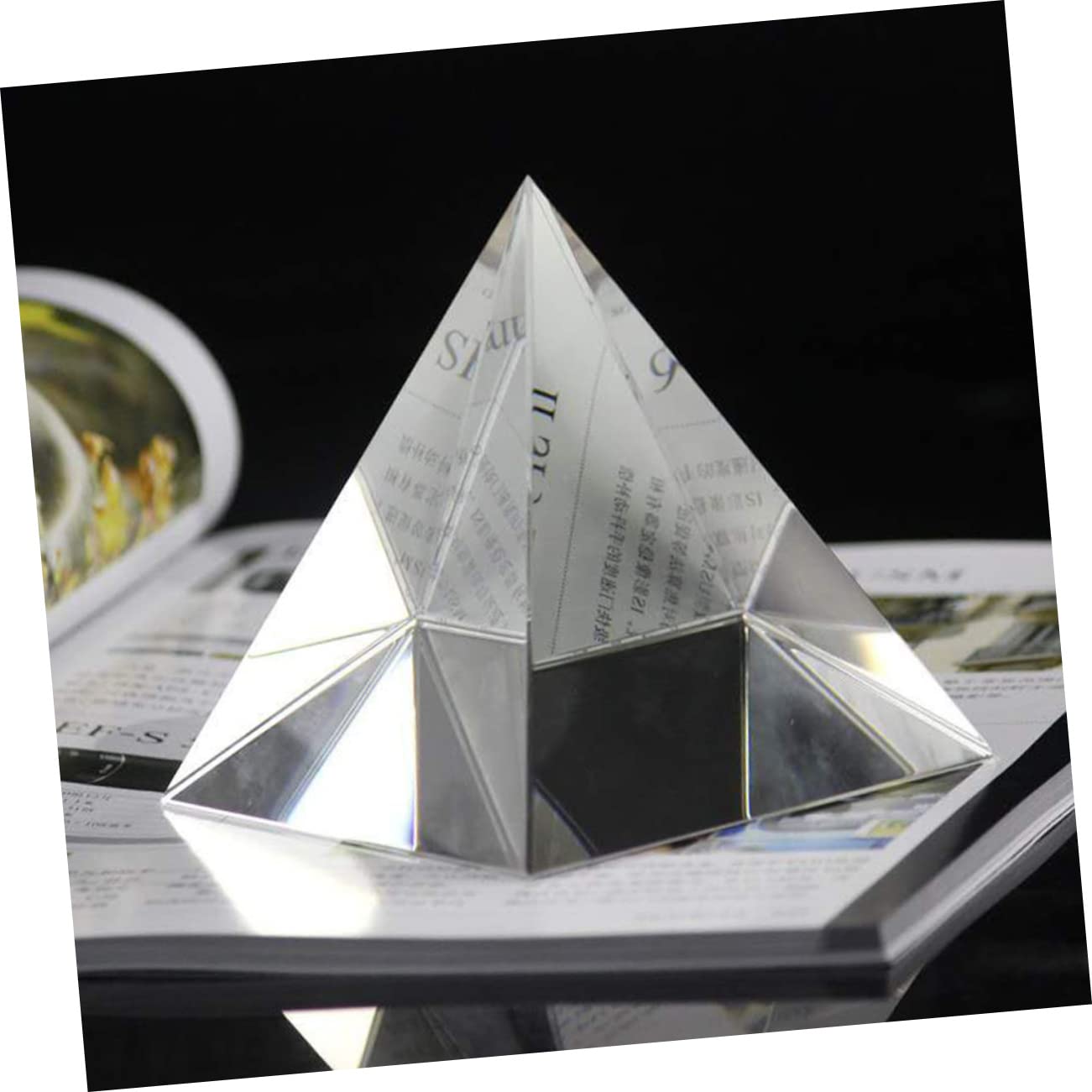 Amazon.com: GRIRIW 1pc Four-Legged Prism Glass Pyramid