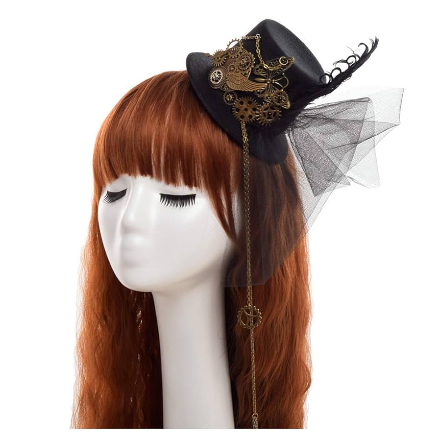 【Vintageレースハット】パーティーハット　トークンハット　レースリボン Vintageレースハット】パーティーハット トークンハット レース