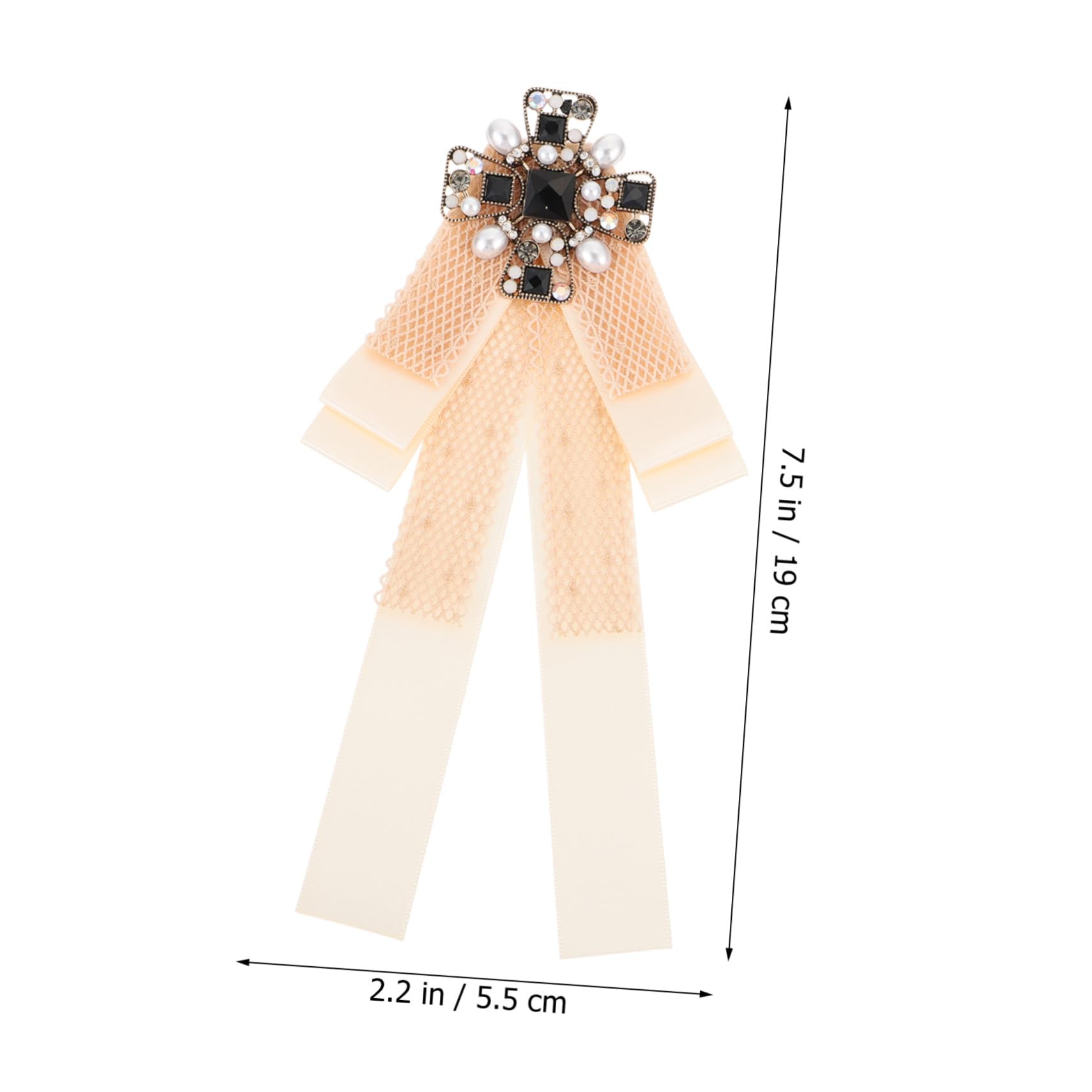 GALPADA Lightweight Pink Bow Tie Collar Shirt Blouse Bow Tie Woman Vintage Collar Pin