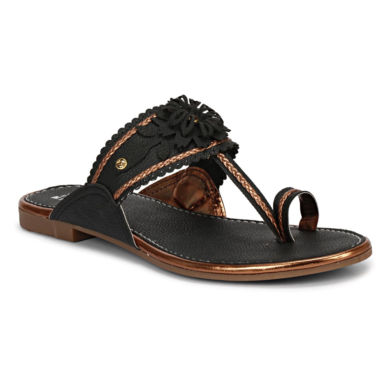 TRY FEET Womens Stylish Flat Slipper | Lightweight & Comfortable For Home (Black, 6 Size) (B0C7GPK1LP) Amazon Price History, Amazon Price Tracker