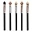 UorPoto Eyeshadow Applicators Sponge Double Sided Reusable 5Pcs Professional Blendable Organic Foam Tip Makeup Eye Shadow Applicator Brush Set Washable